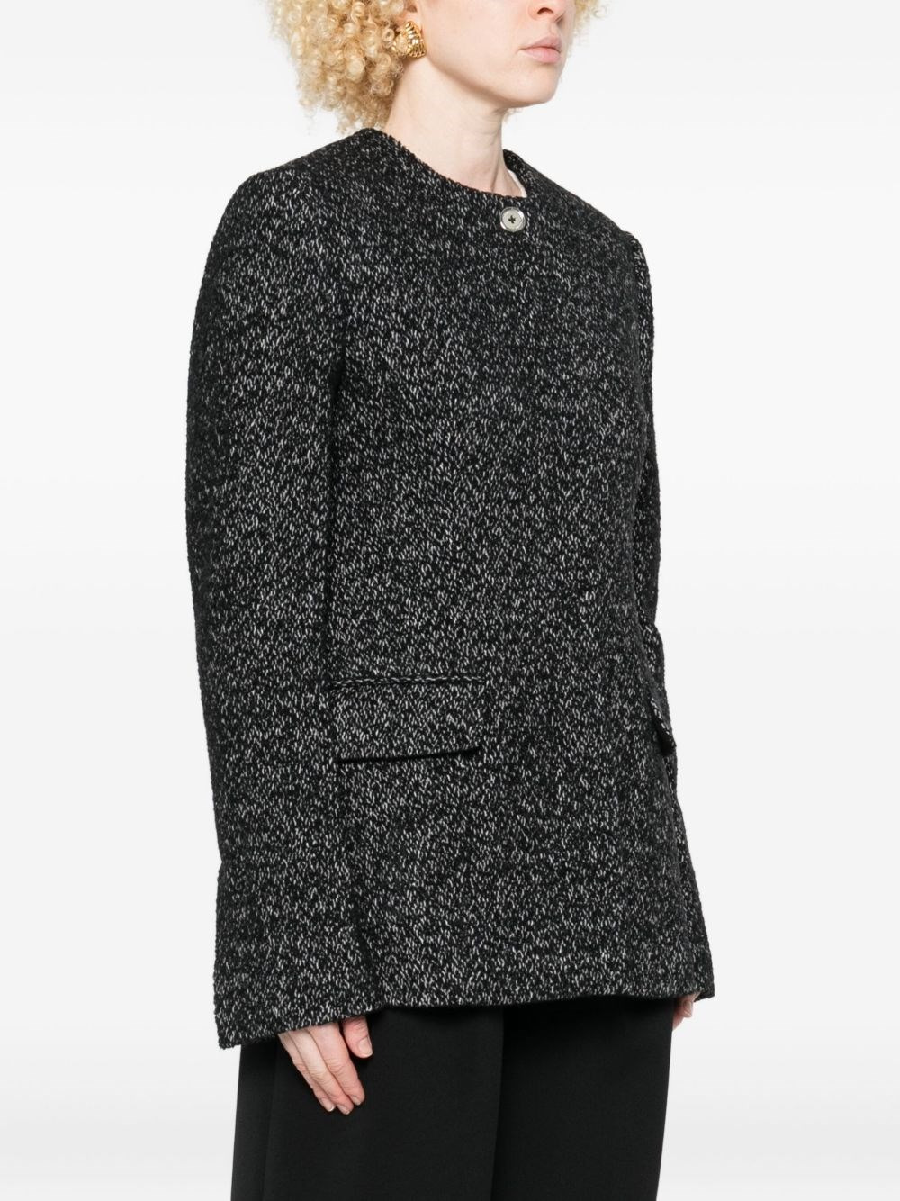 Wool blazer jacket - 4
