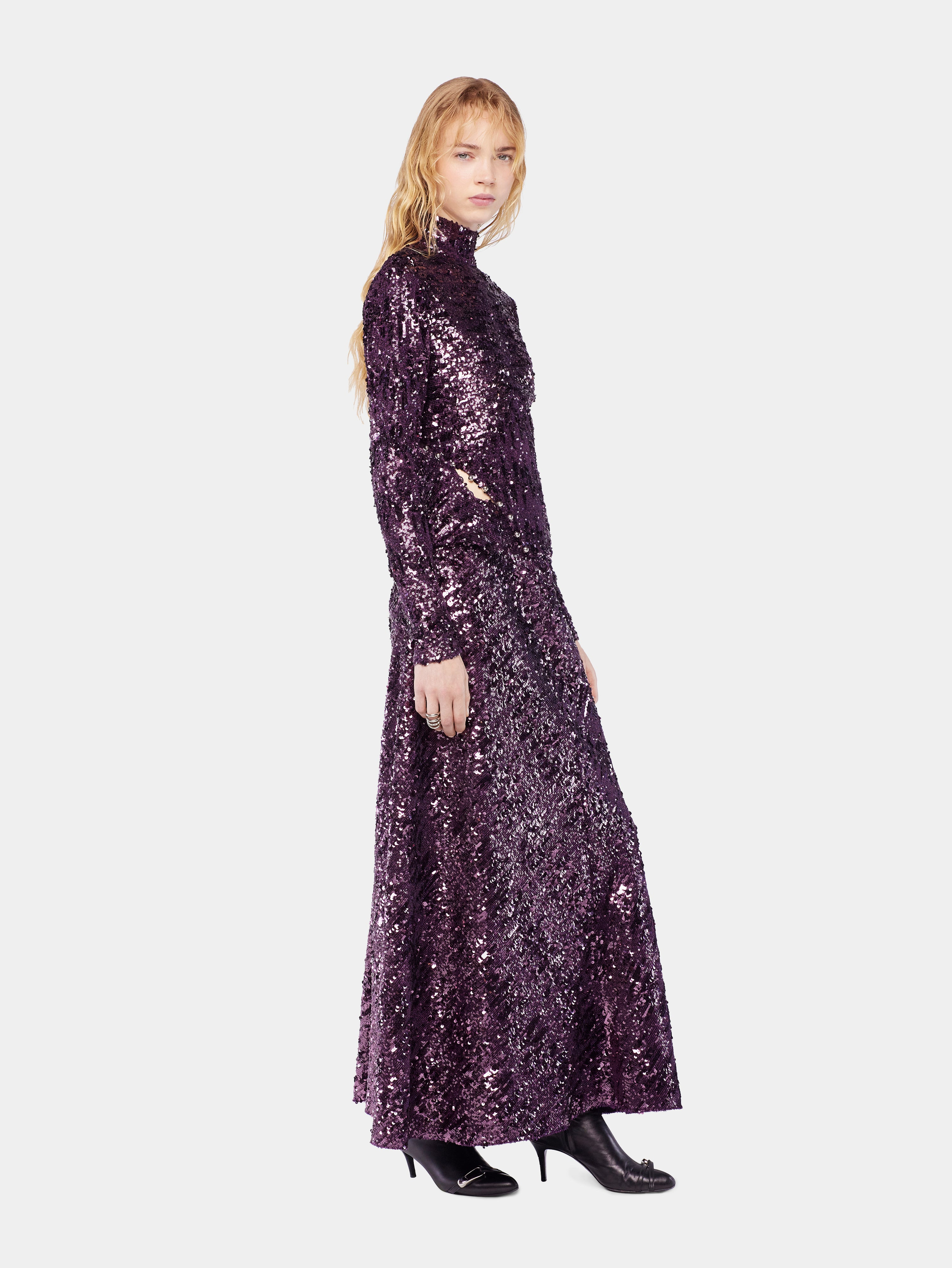 MOCK NECK SEQUIN TOP - 3