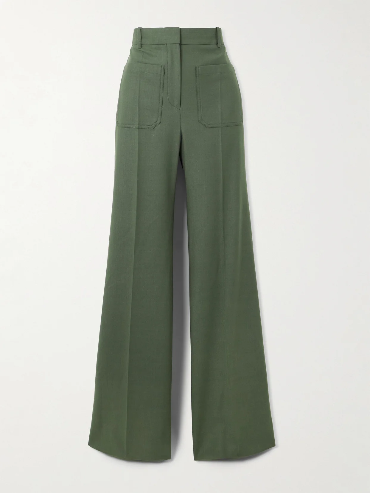 Alina Twill Wide-leg Pants - 1