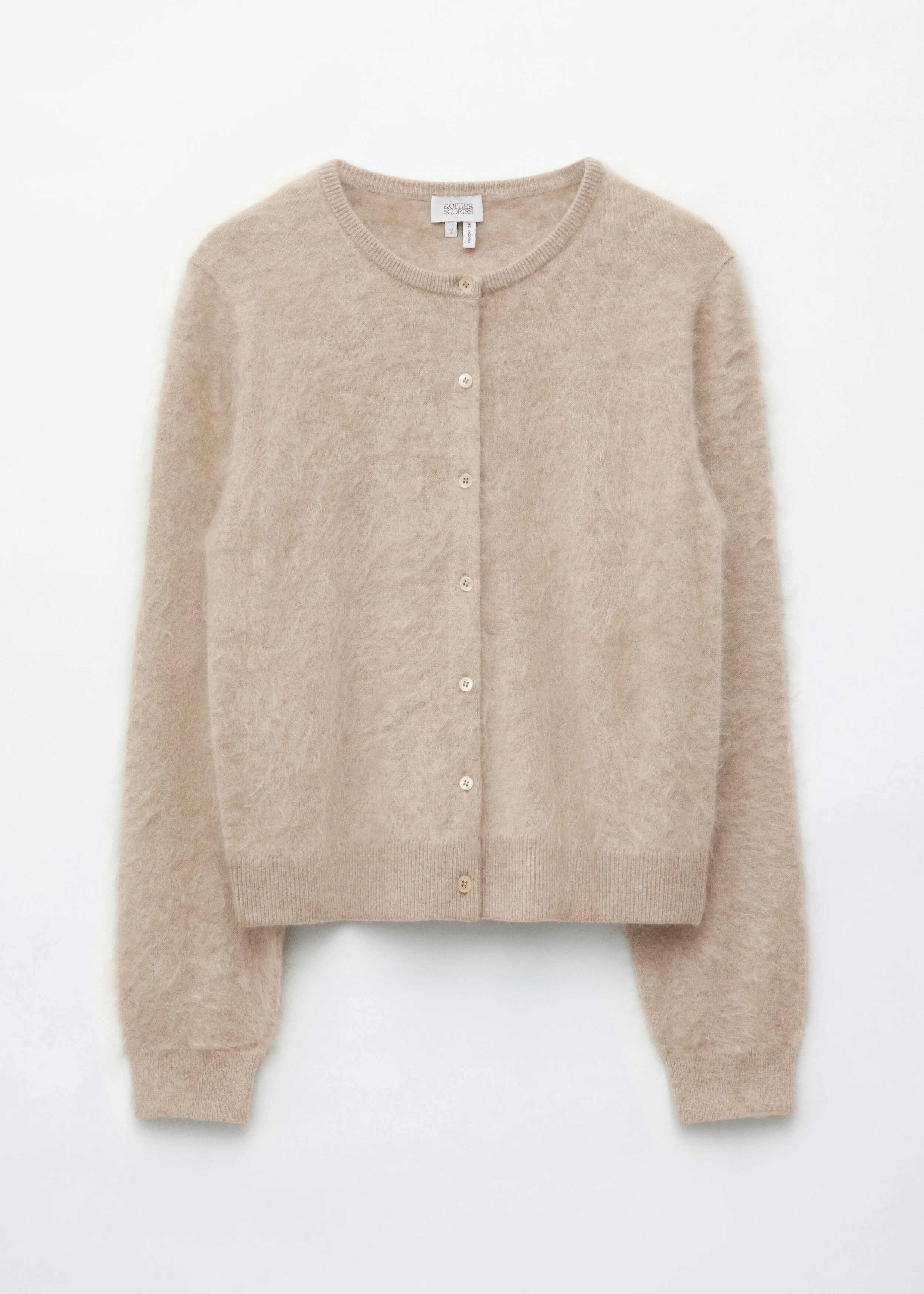 Brushed Cashmere Cardigan - 1