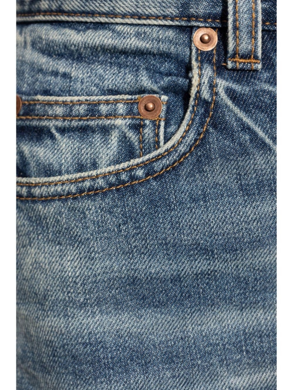logo-patch straight jeans - 5