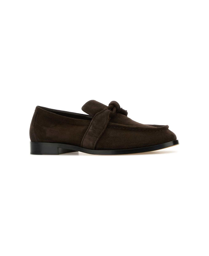 Bottega Veneta Brown Suede Astaire Loafers outlook