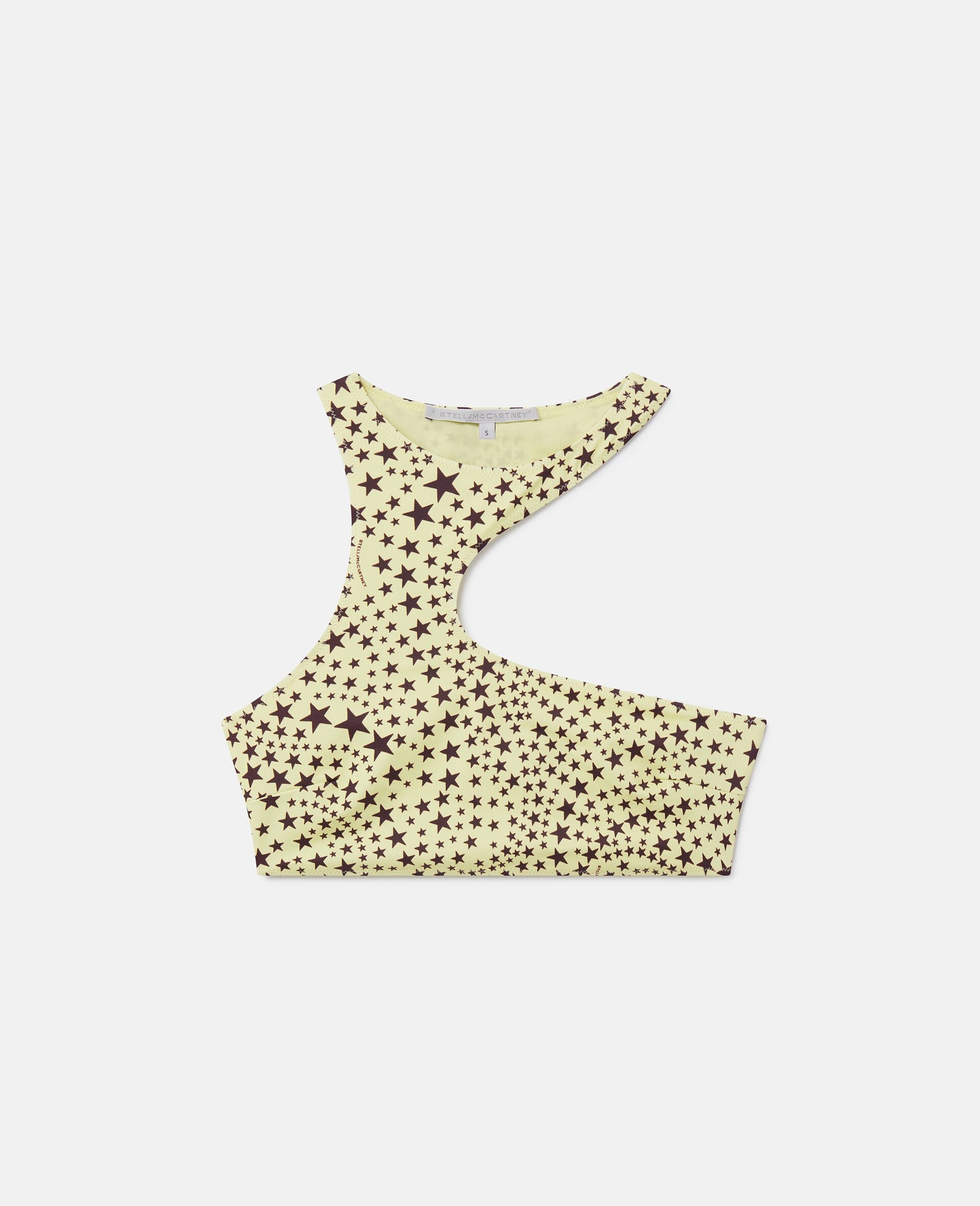 Star Print Cut-Out Halterneck Bikini Top - 2