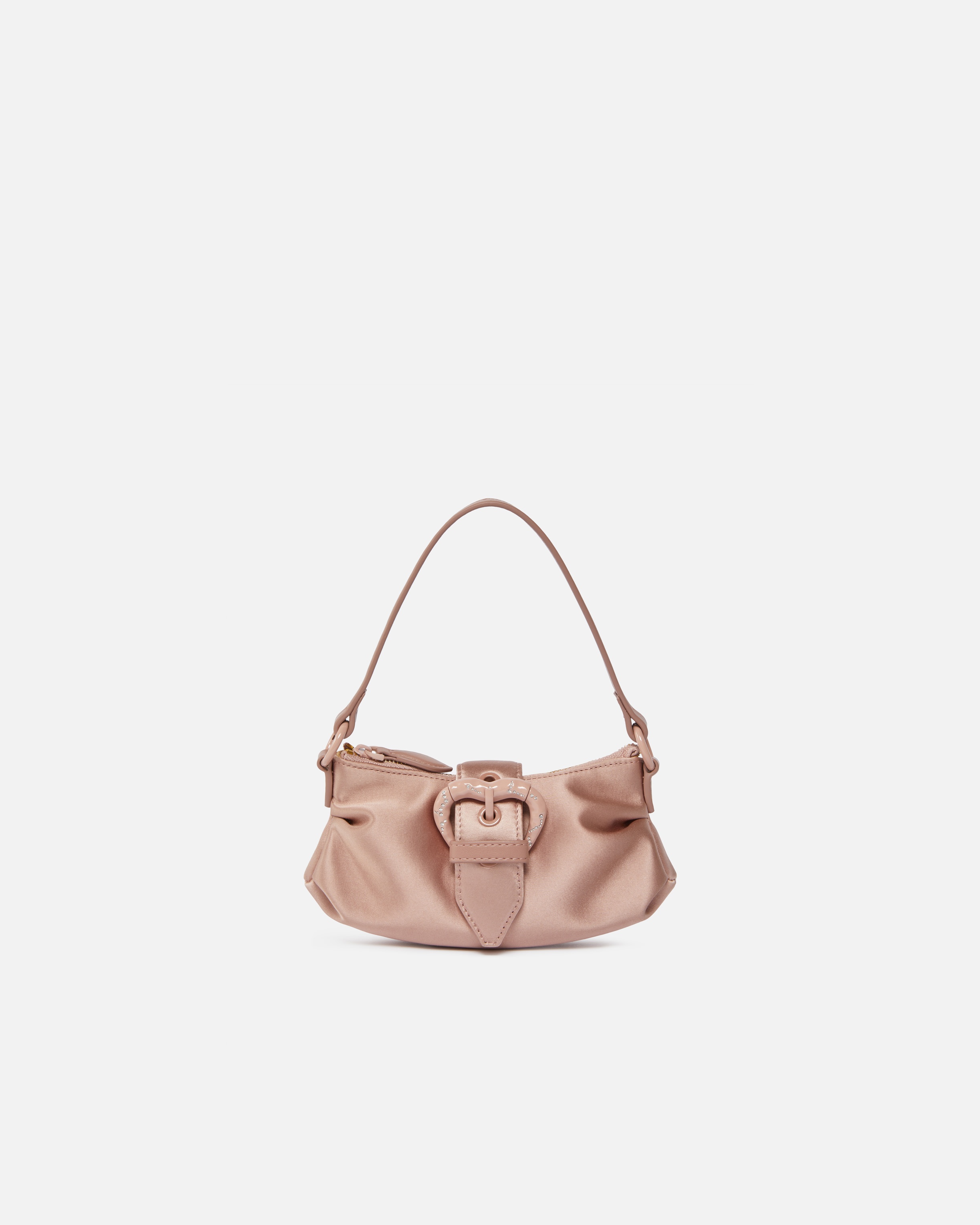 DUCHESSE CLUTCH WITH HEART-SHAPED BUCKLE - 1