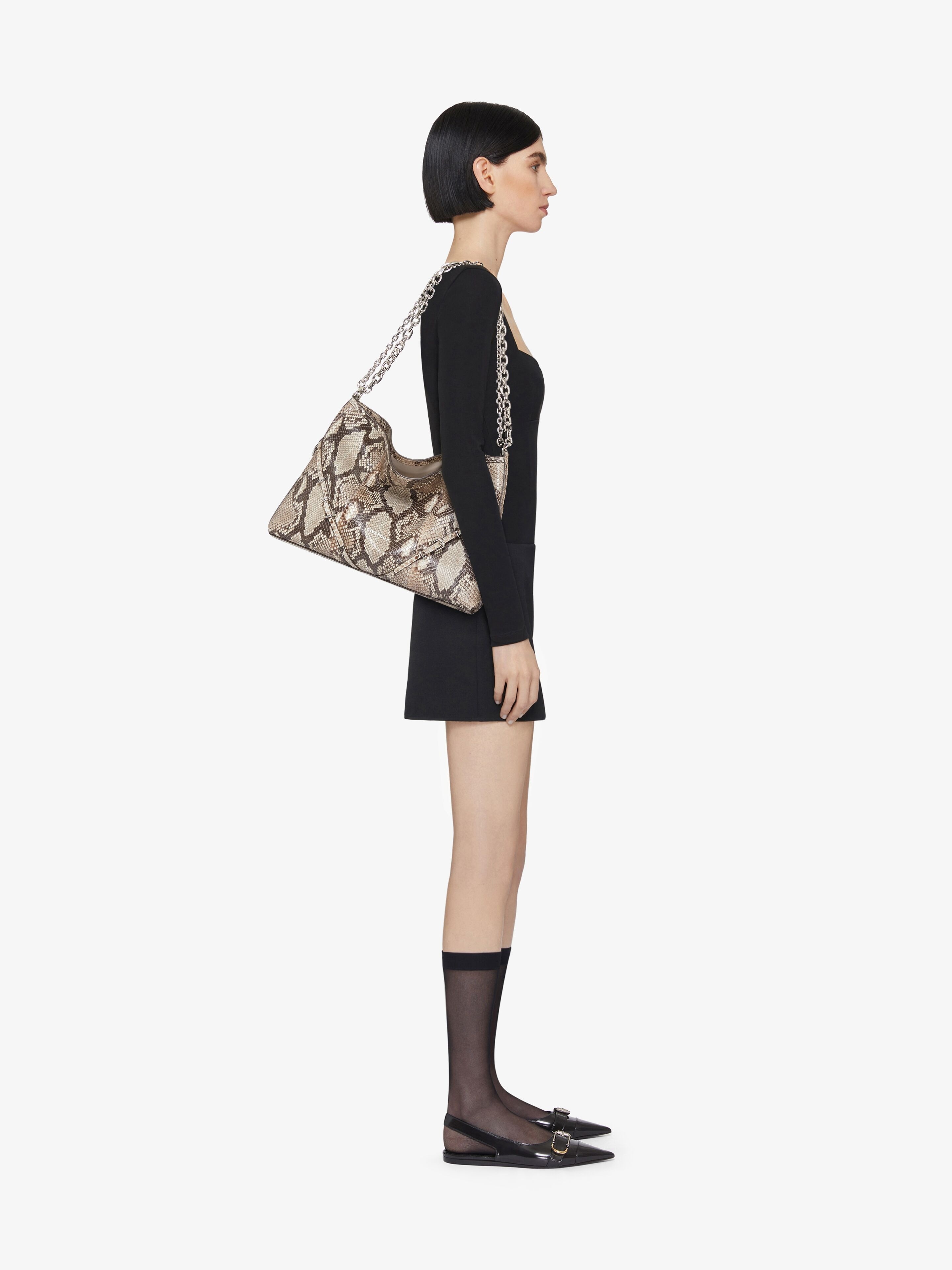 MEDIUM VOYOU CHAIN BAG IN PYTHON - 2