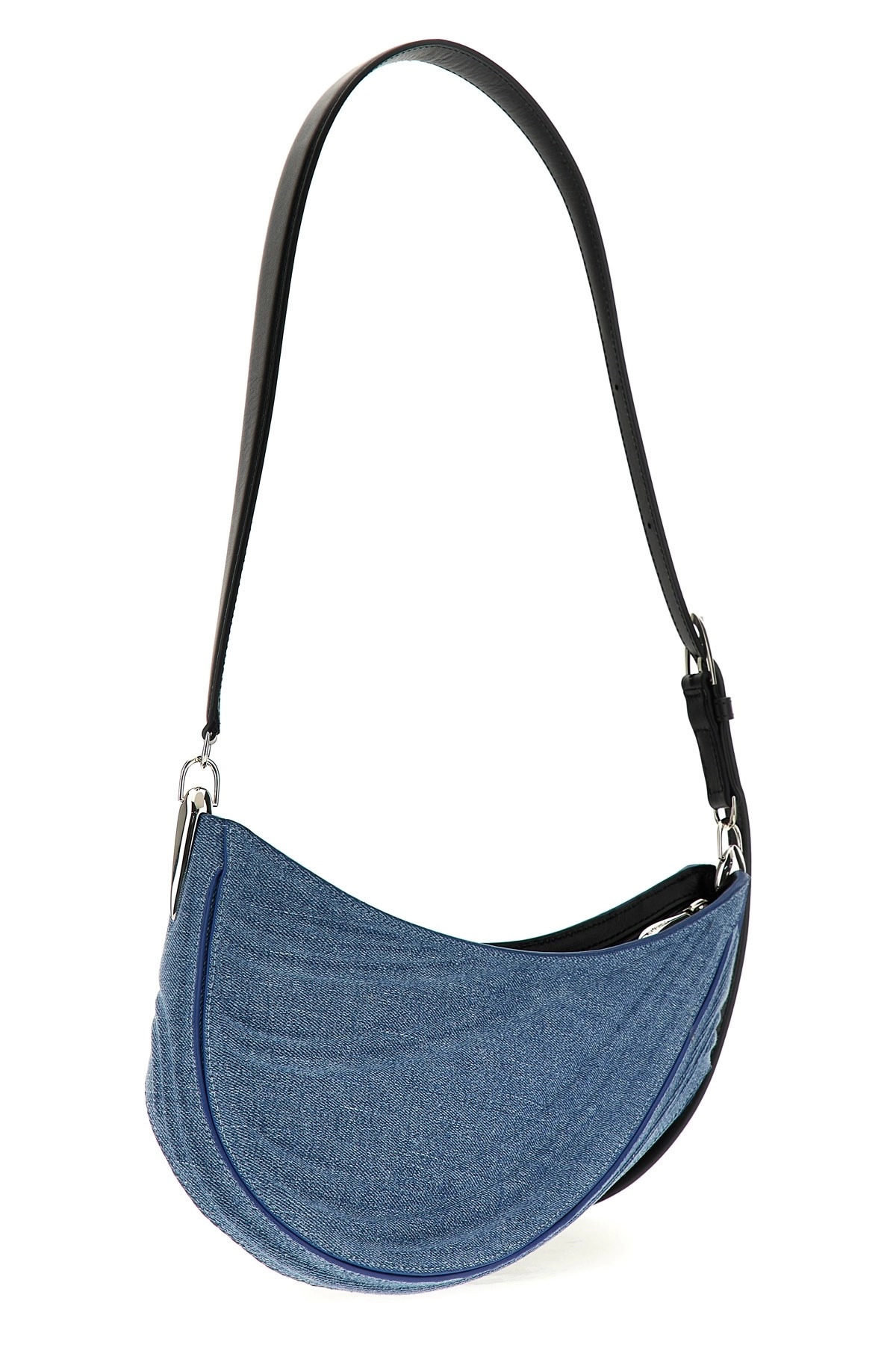 'medium denim spiral curve 01' shoulder bag - 3