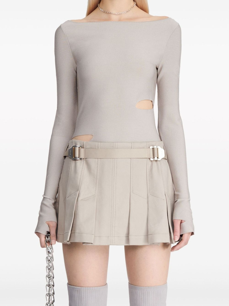 safety-slider pleated miniskirt 5