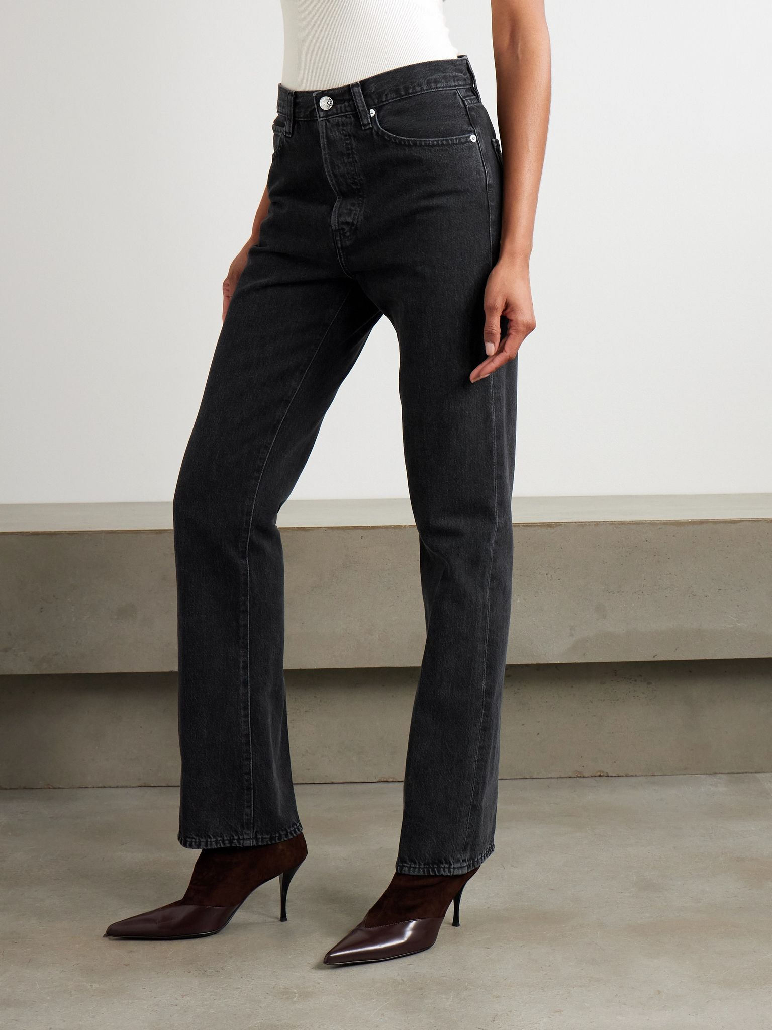 The Vertical high-rise bootcut jeans Black - 3