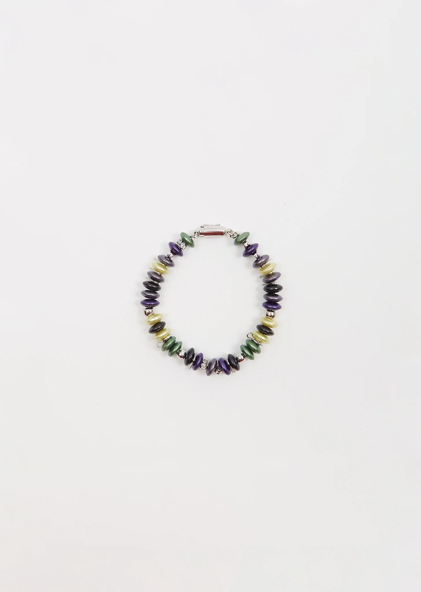 Pearl Disc Bracelet — Green - 1