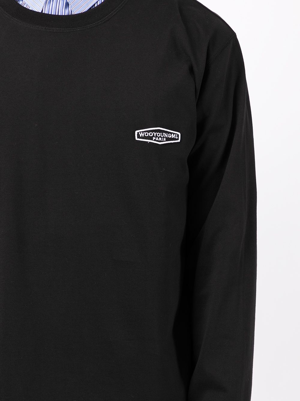 logo-print long-sleeved T-shirt - 5