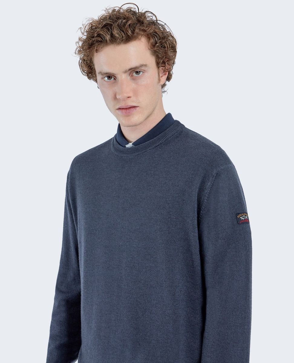 Merino wool crew neck extra-fine dyed garment - 5