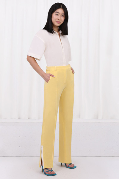 NINA RICCI STRAIGHT PANTS WITH ZIP ANKLE DETAIL VANILLA outlook