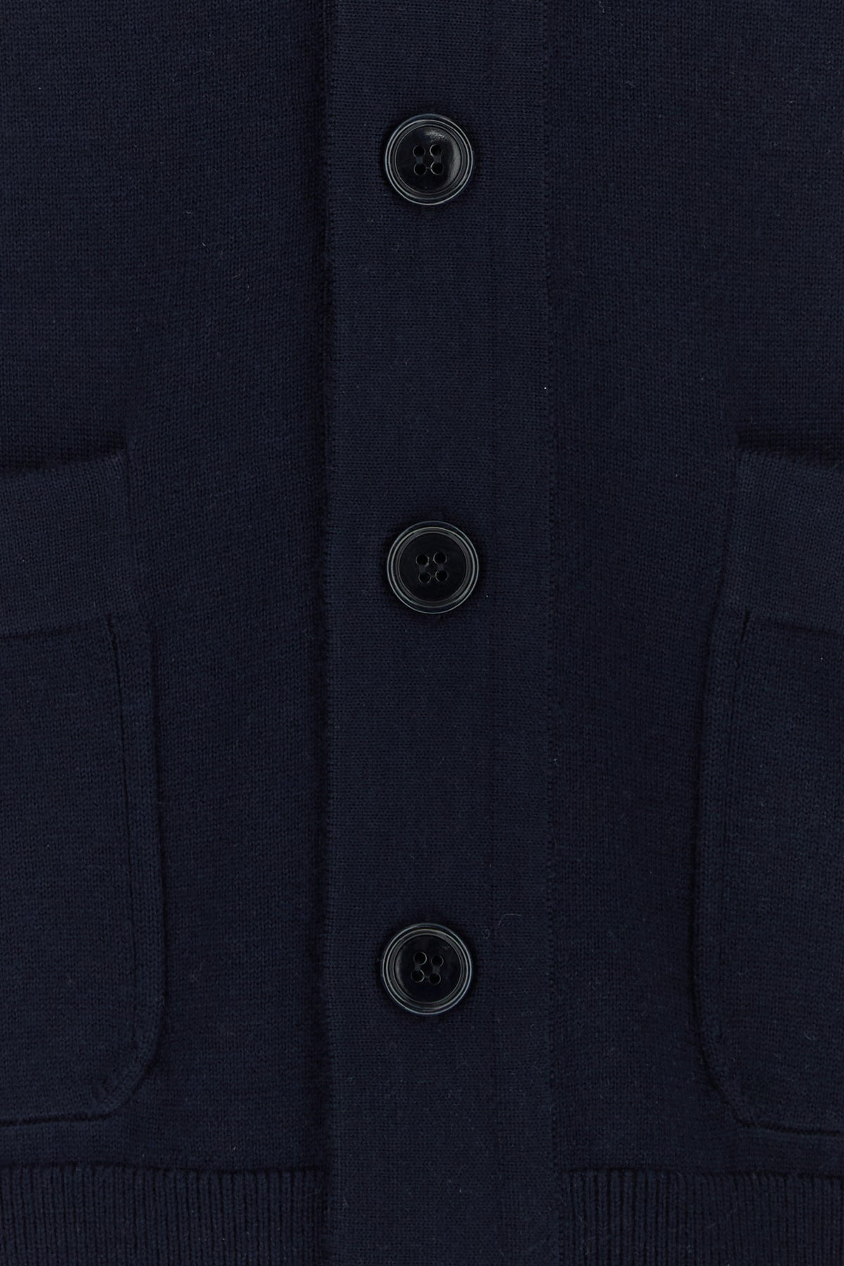 Midnight blue wool Murdoch cardigan - 3