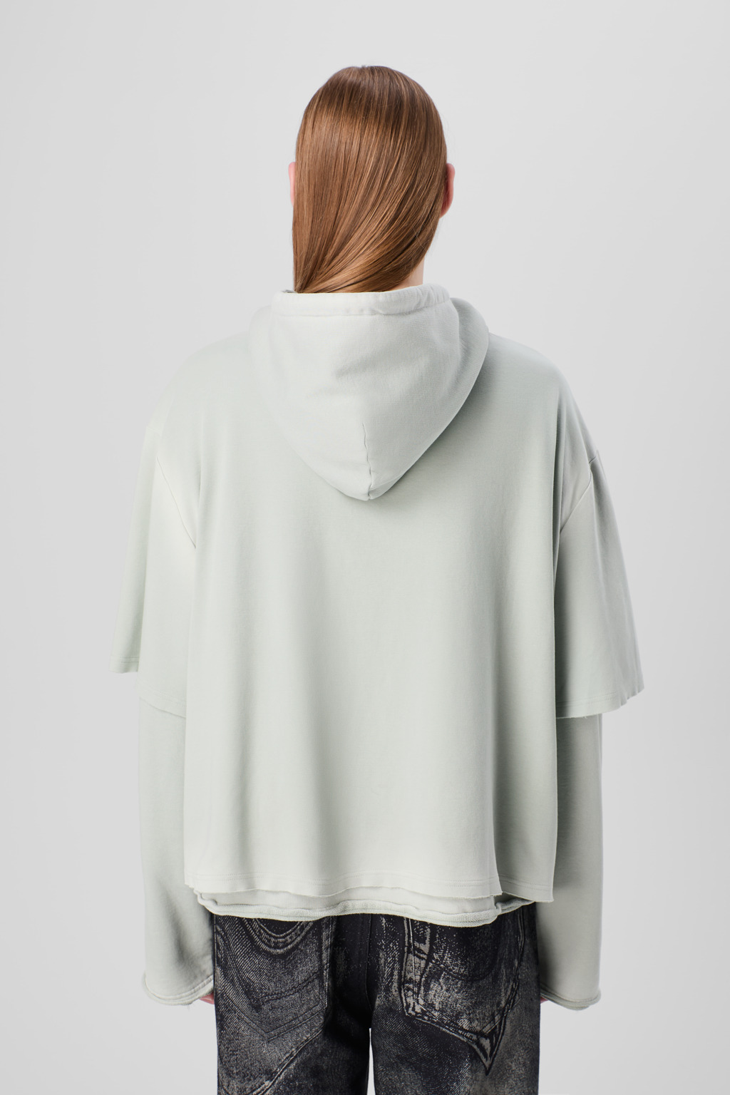 Faded gray Organic Cotton Hoodie - 3
