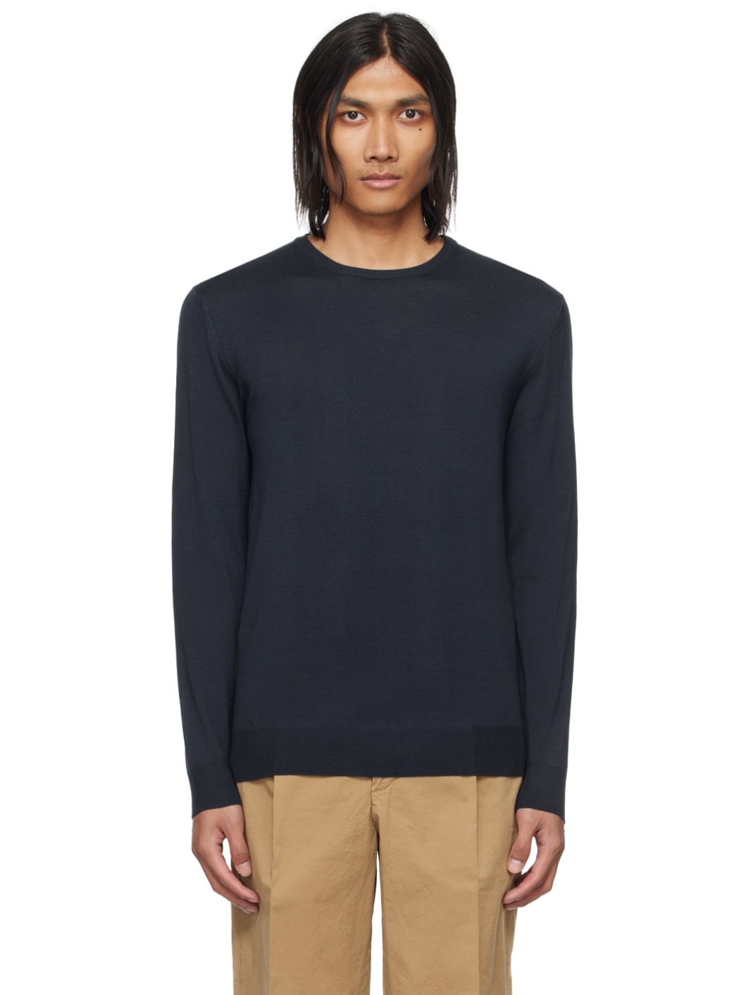Navy Ato Brunal Sweater - 1
