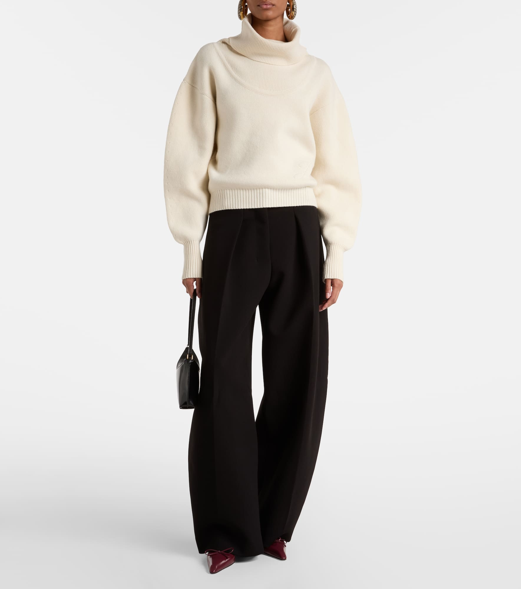 Balloon wool and cashmere sweater - 2