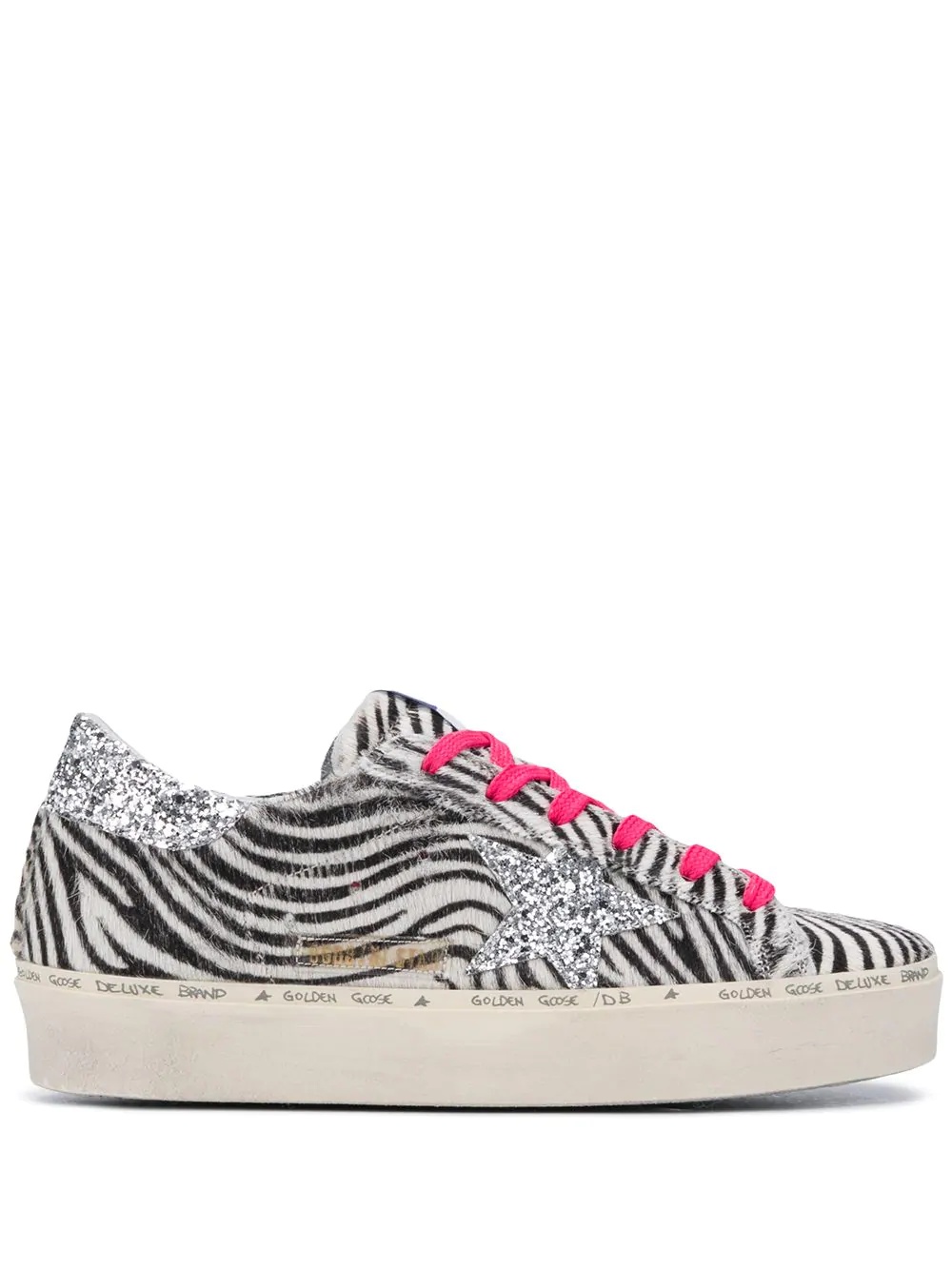 zebra print Superstar sneakers - 1