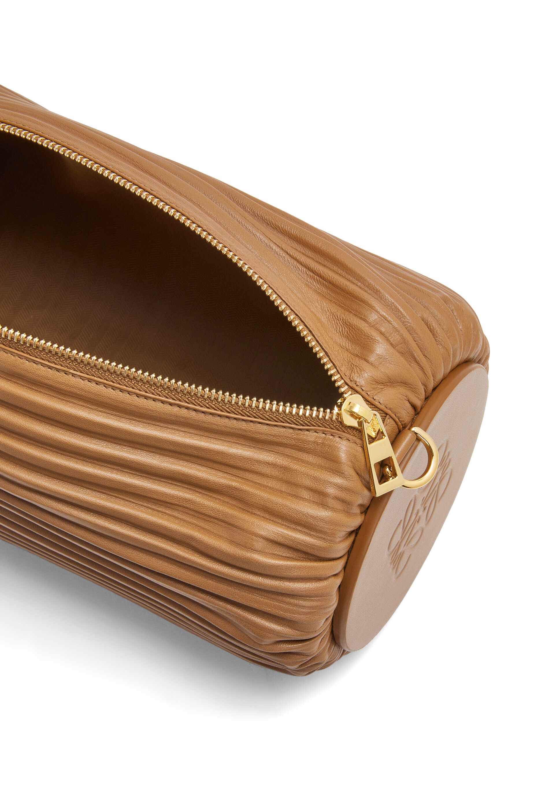 Large Bracelet pouch in pleated nappa - 5