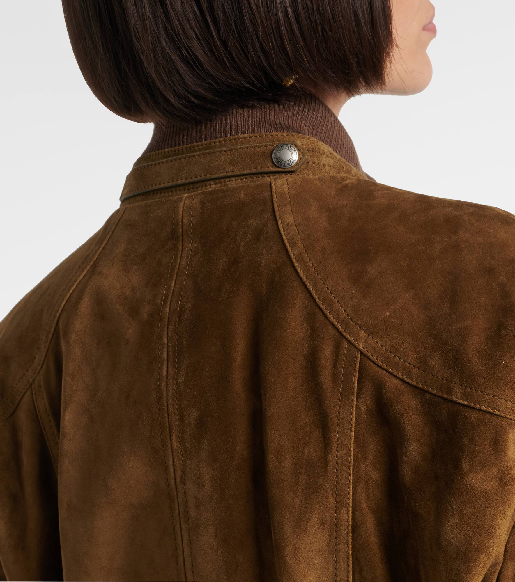 Suede bomber jacket - 6