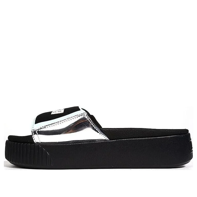 (WMNS) PUMA Platform Slide TZ Metallic Wns 'Silver' 369421-02 - 1