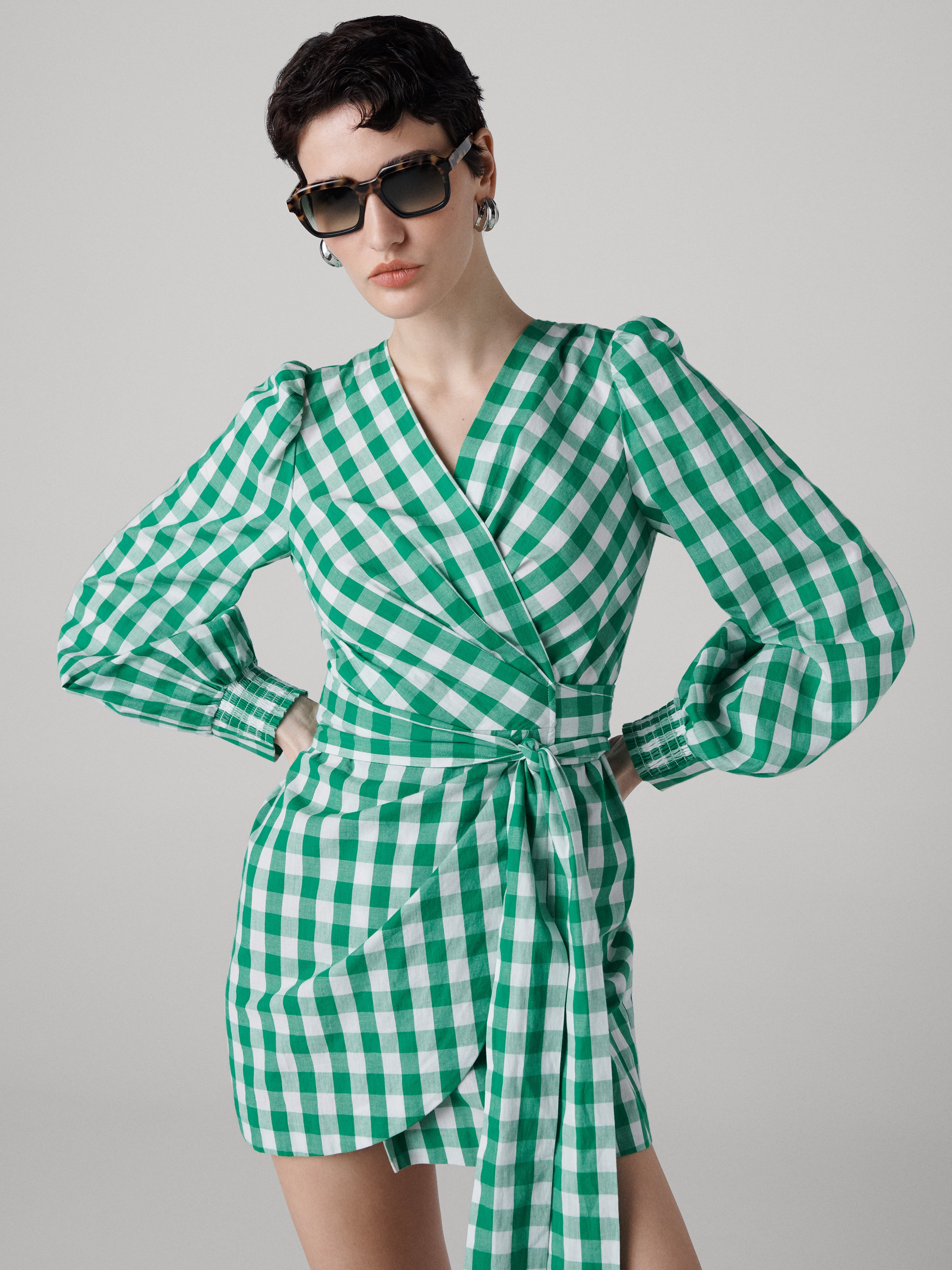 Amira Cotton Wrap Dress - 5