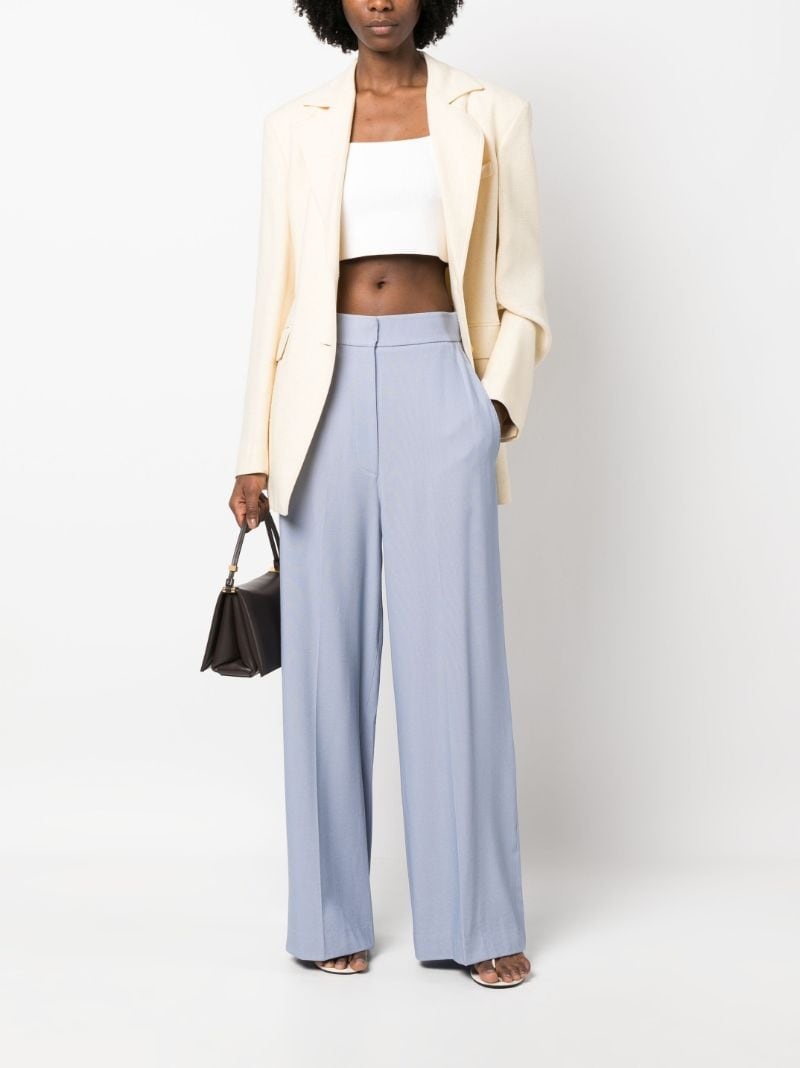 high-waisted wide-leg trousers - 2