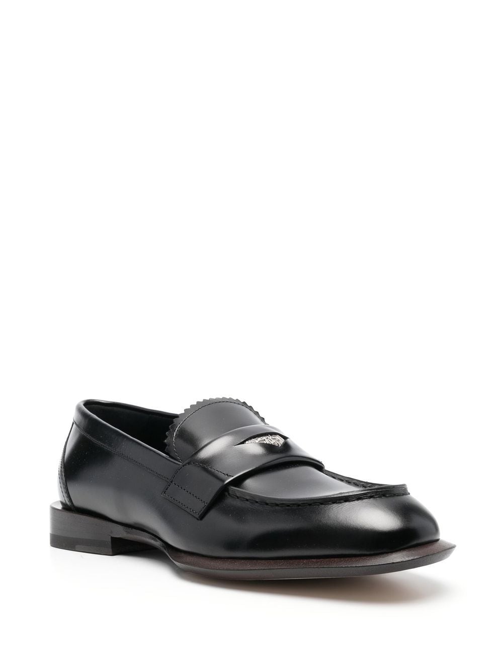 coin-embellished penny loafers - 2