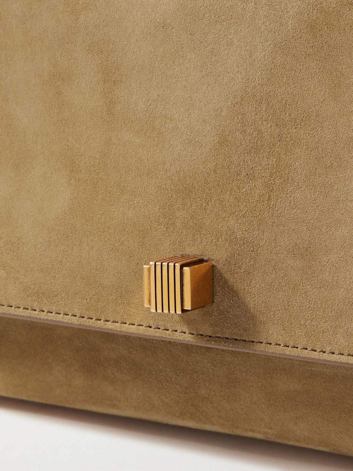Audrey suede shoulder bag Tan - 4