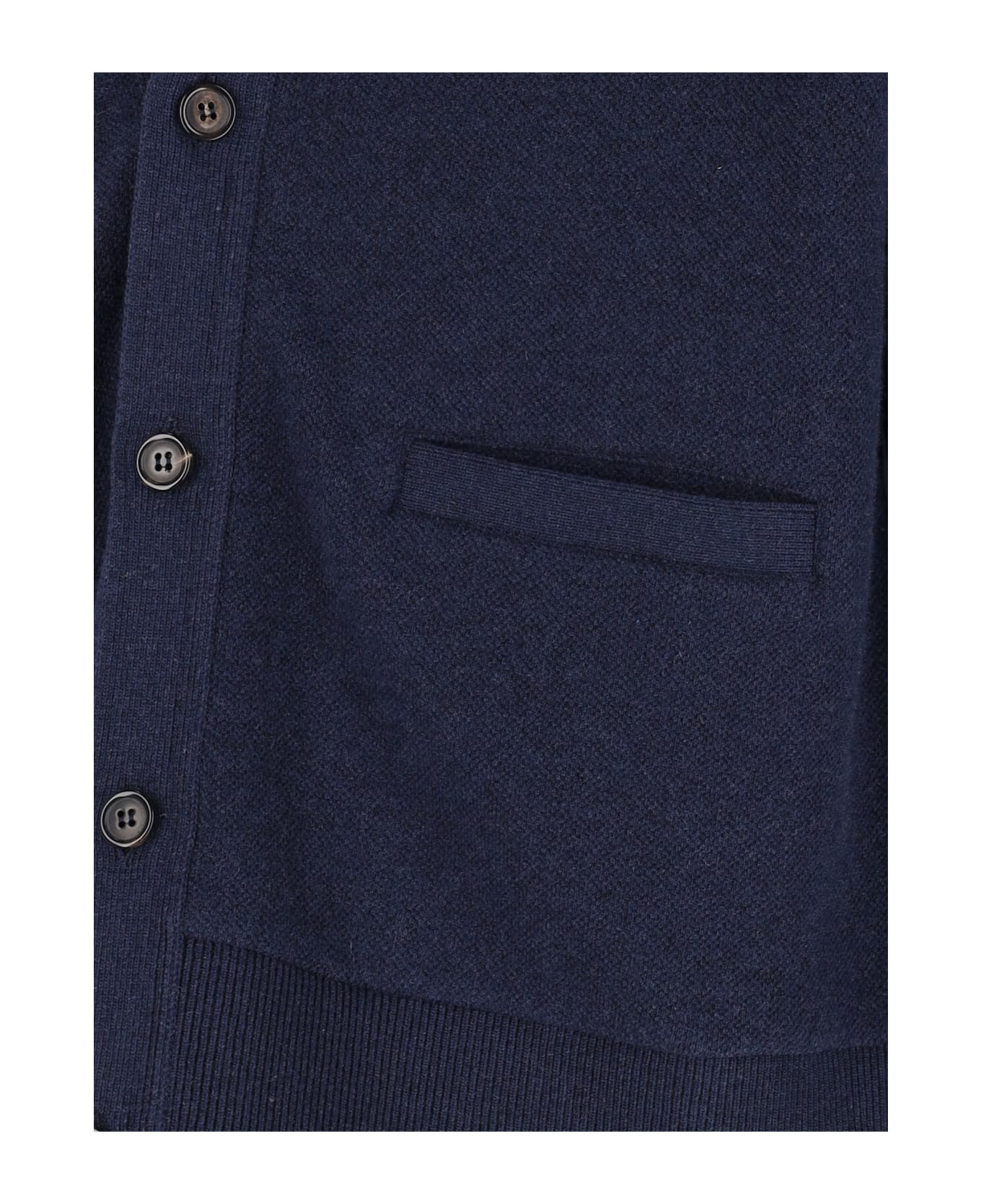 Silk Wool And Cashmere Cardigan - 4