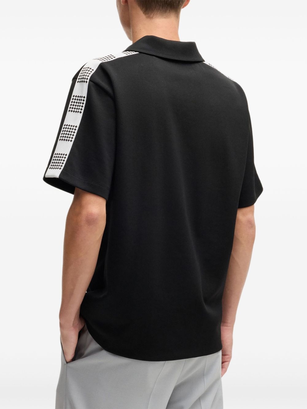 logo-embroidered polo shirt - 4