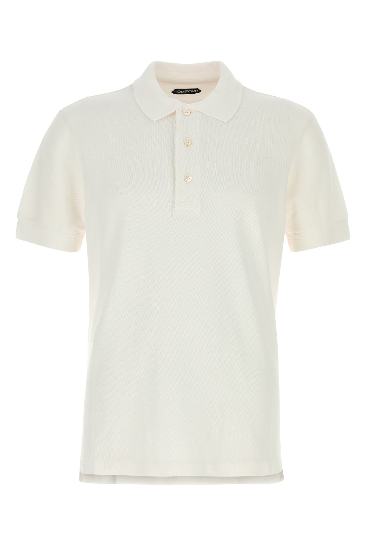White piquet polo shirt - 1