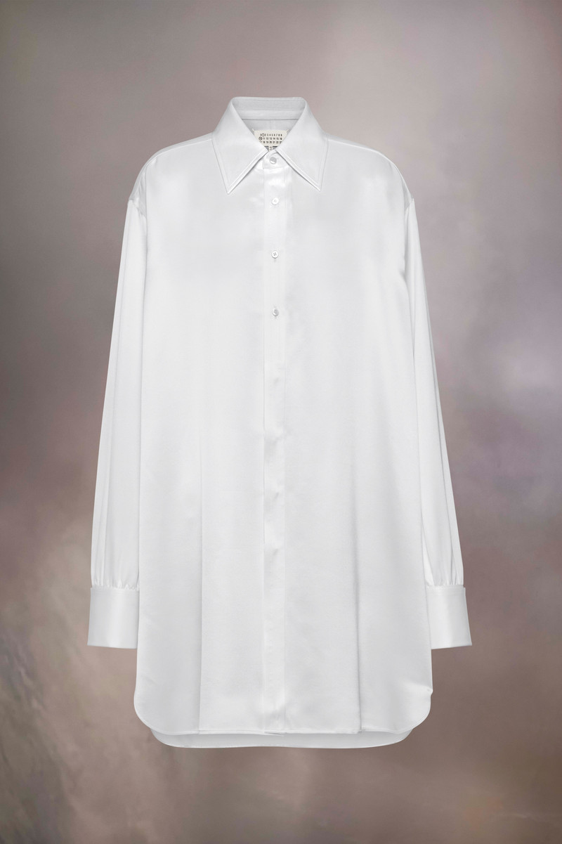 Silk Shirt Dress - 1
