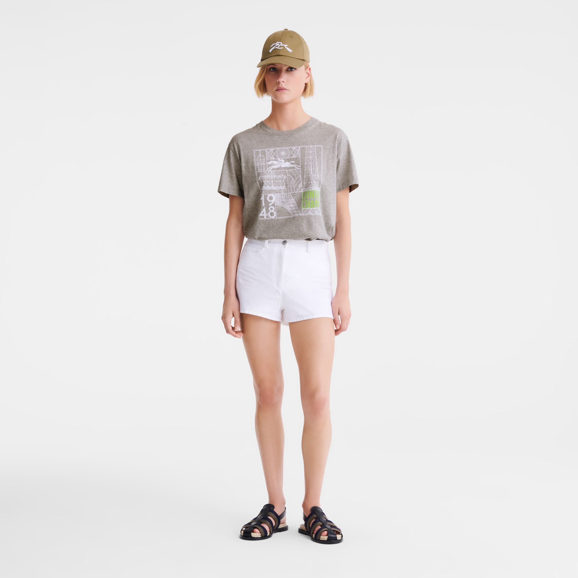 Shorts White - Gabardine - 2