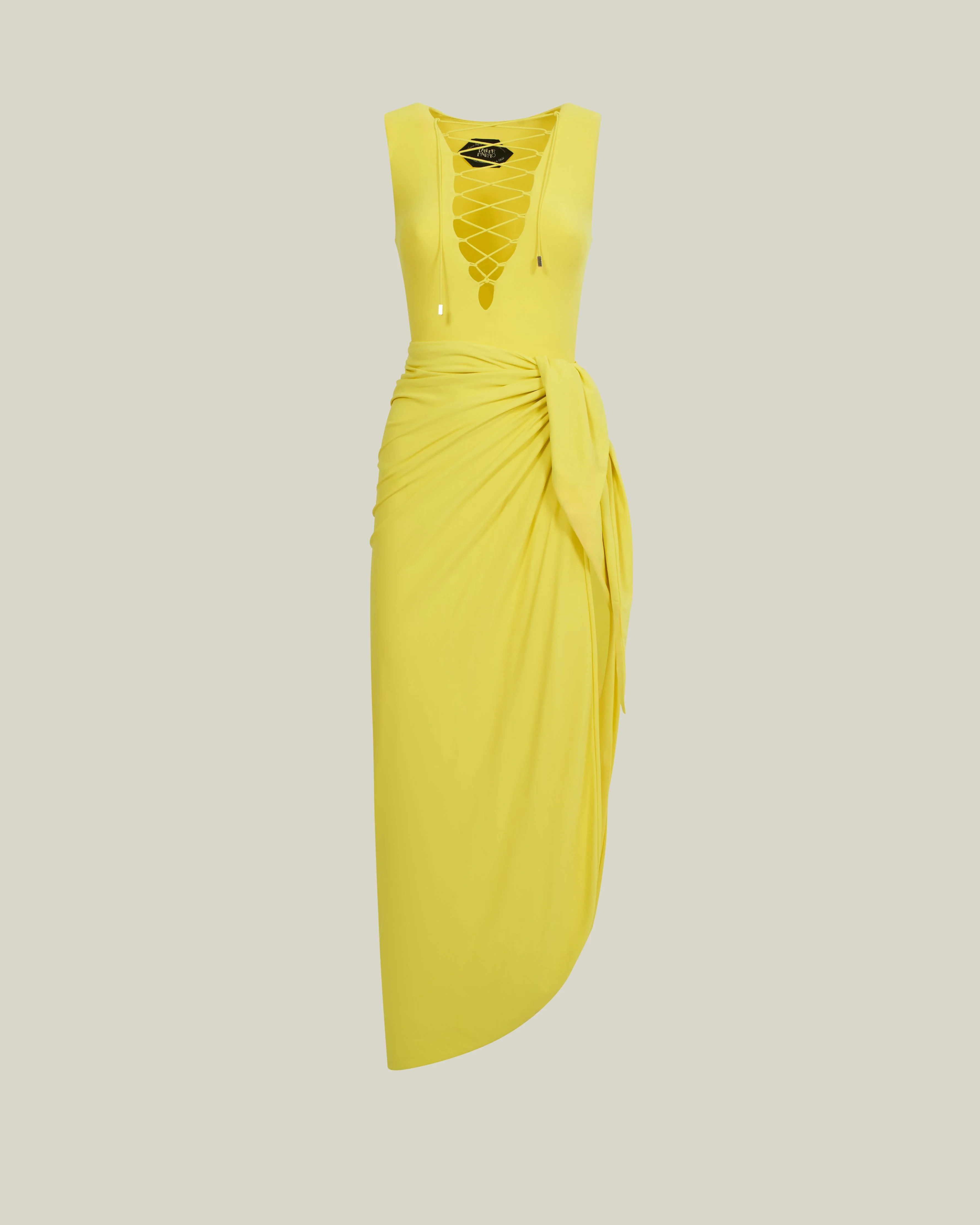 Grand Sahara Swimsuit in Acid Yellow - 1