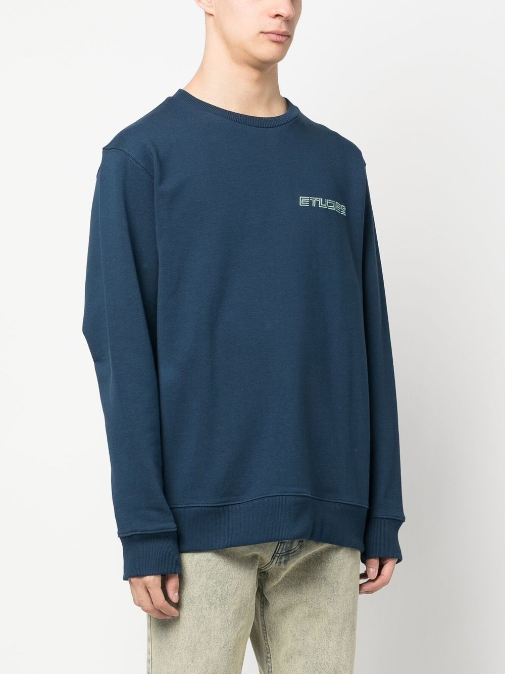 embroidered-logo sweatshirt - 3