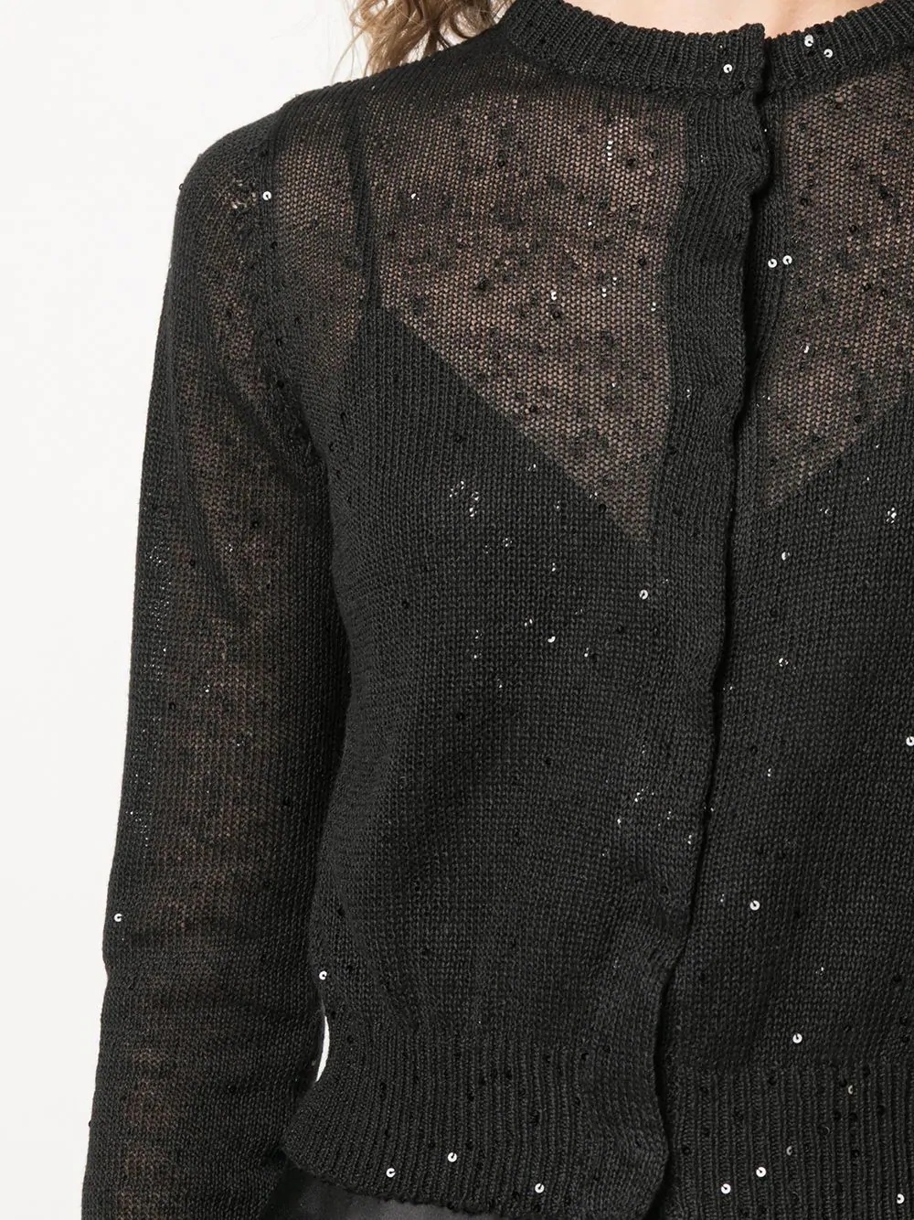 sequin embellished cardigan - 5