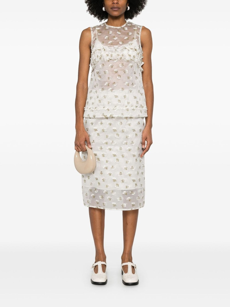 CECILIE BAHNSEN Allegra midi skirt outlook