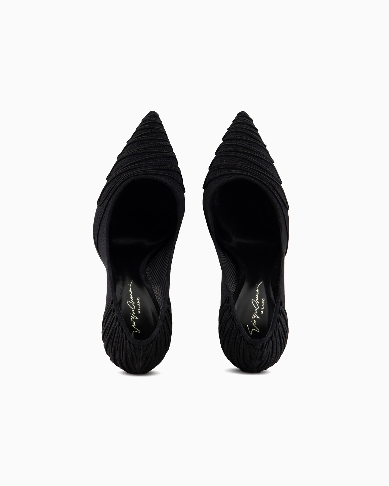 Tulle court shoes with suede embroidery - 3