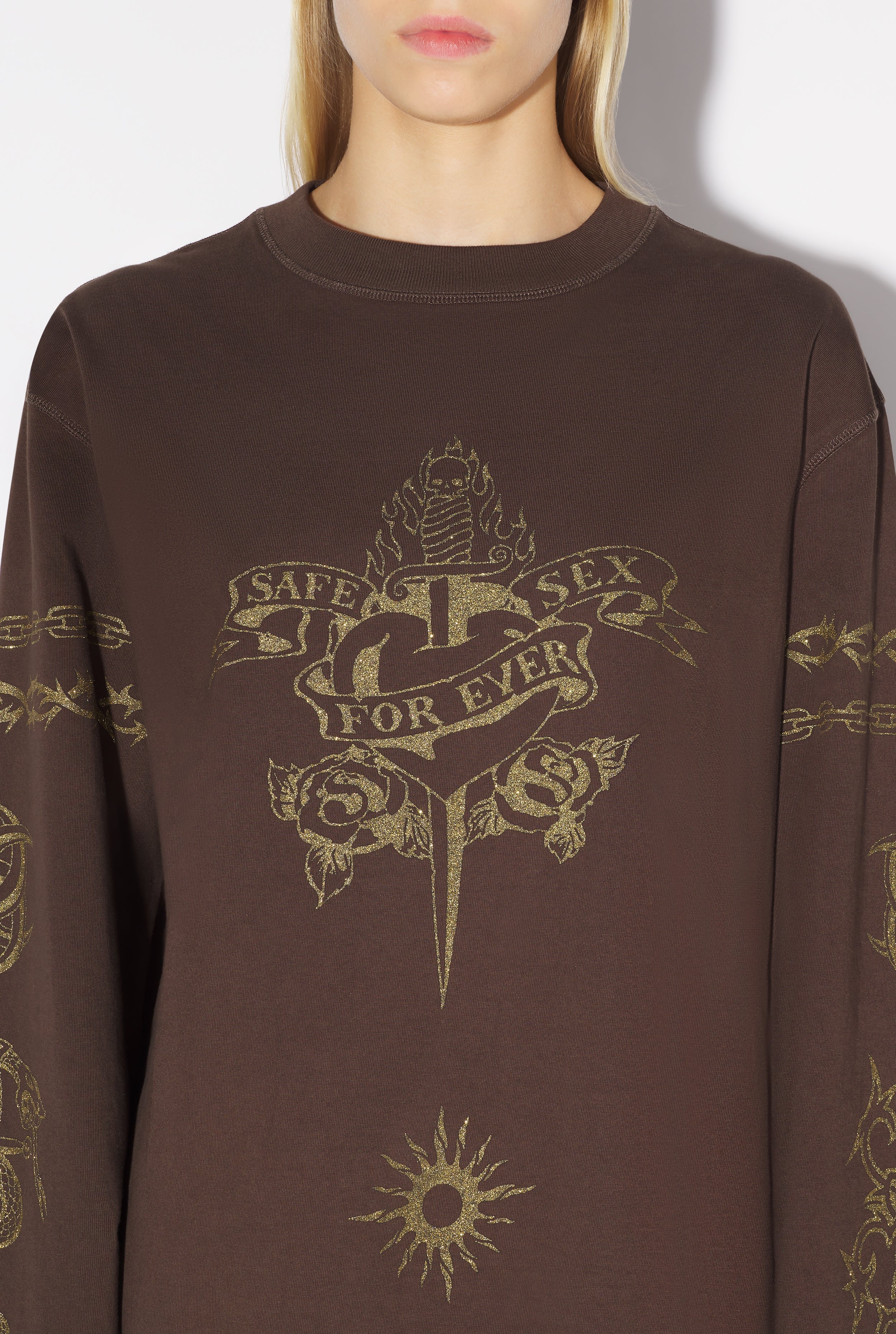 THE BROWN TATTOO SAFE SEX SWEATSHIRT - 4