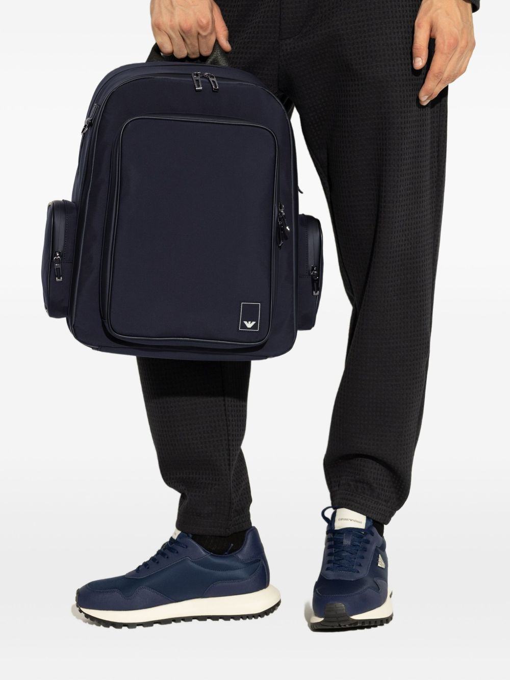 logo-patch adjustable backpack - 2