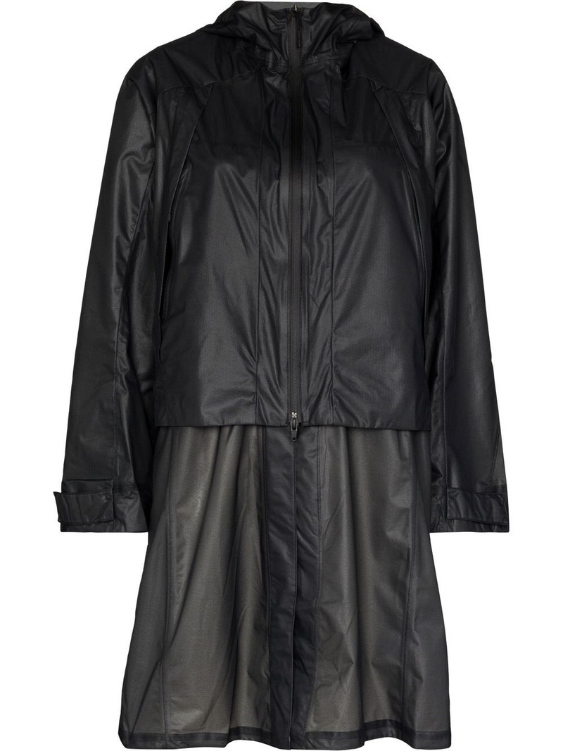 hooded midi raincoat 1
