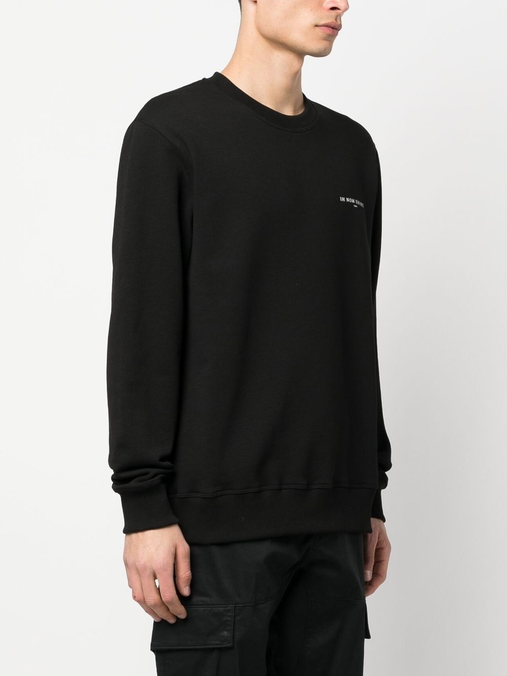 Mask-print crewneck sweatshirt - 3