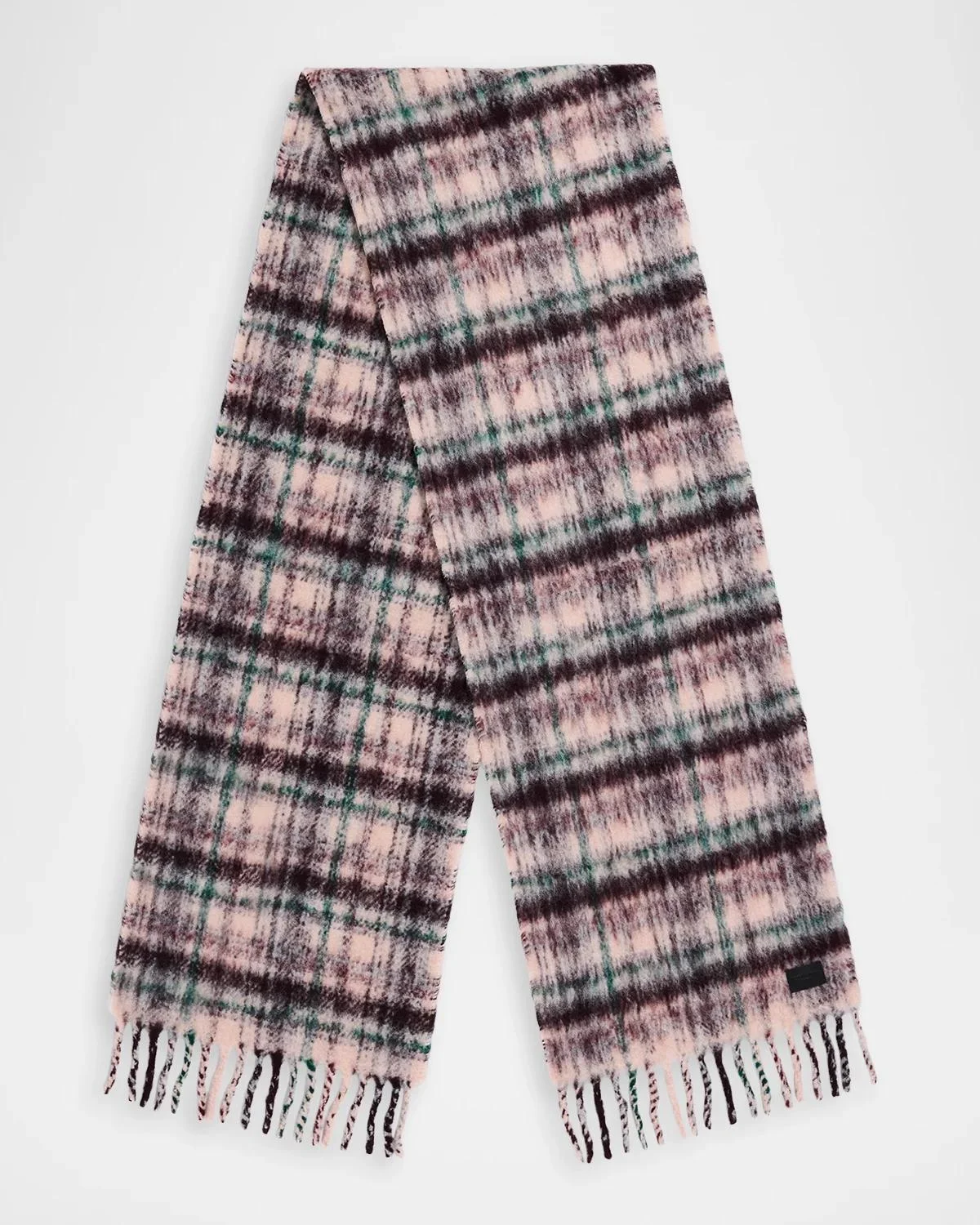 Tyler Brushed Knit Plaid Scarf - 1