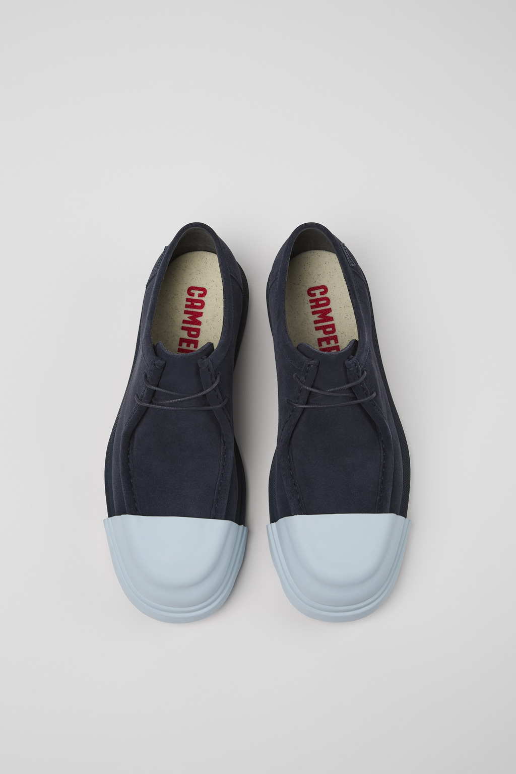 Blue nubuck shoes for men - 4