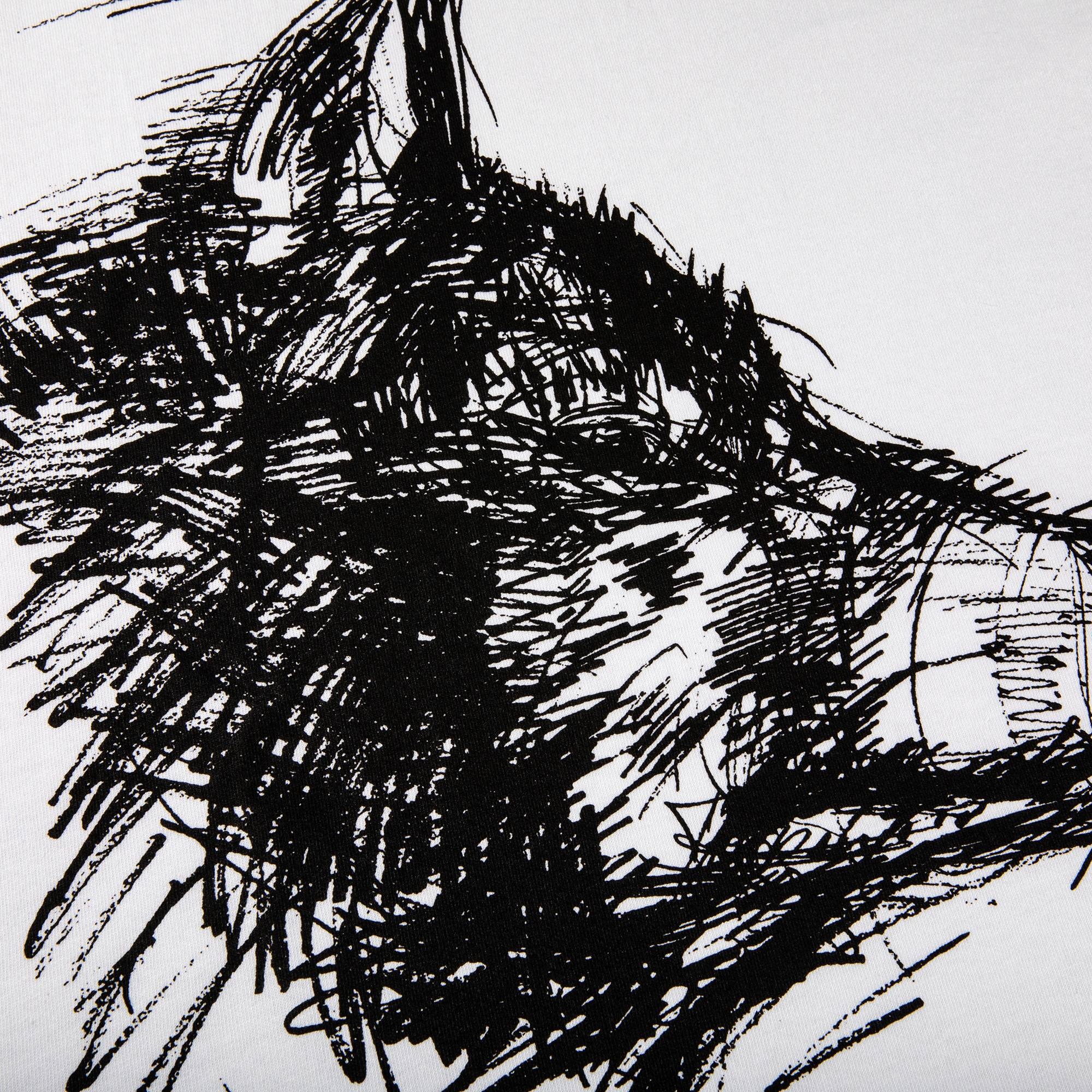 Supreme Supreme x Yohji Yamamoto Scribble Wolf Tee 'White