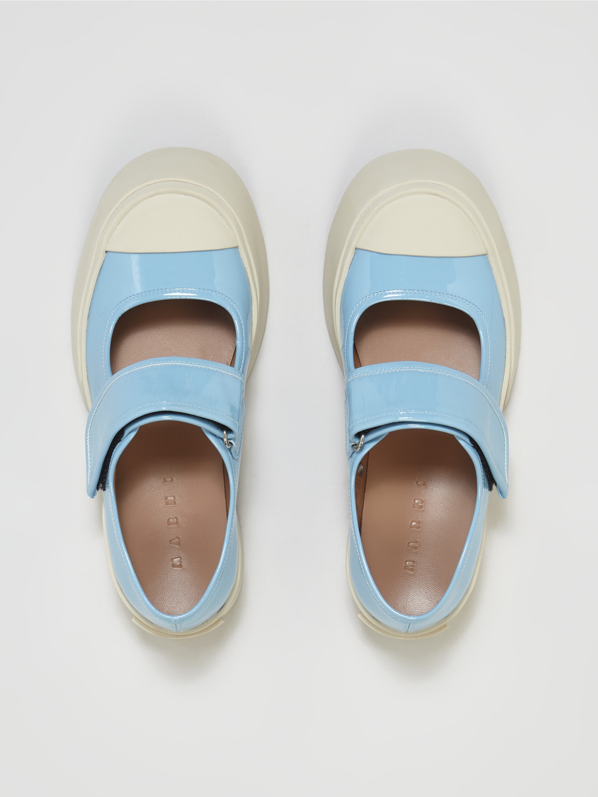 PALE BLUE PATENT LEATHER PABLO MARY-JANE SNEAKER - 4