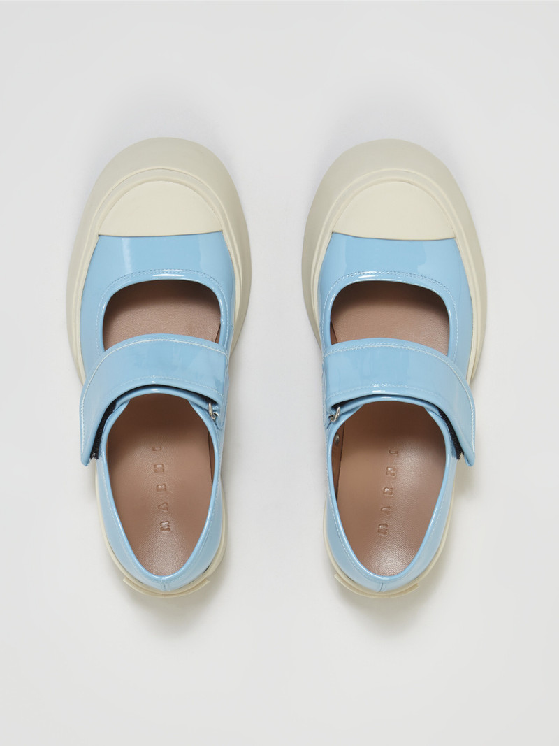 PALE BLUE PATENT LEATHER PABLO MARY-JANE SNEAKER 4