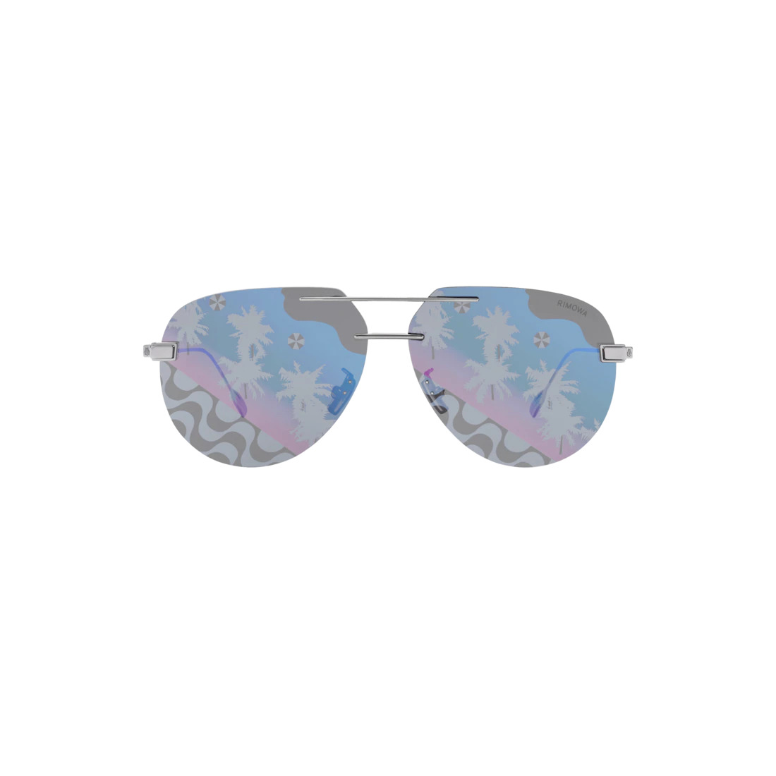 Eyewear Pilot Rimless Sunglasses - 1