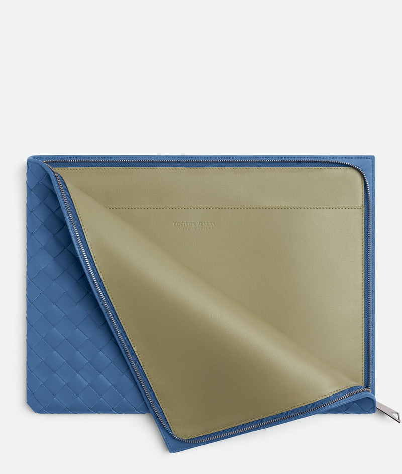 Bottega Veneta Intrecciato Half Zip Pouch outlook