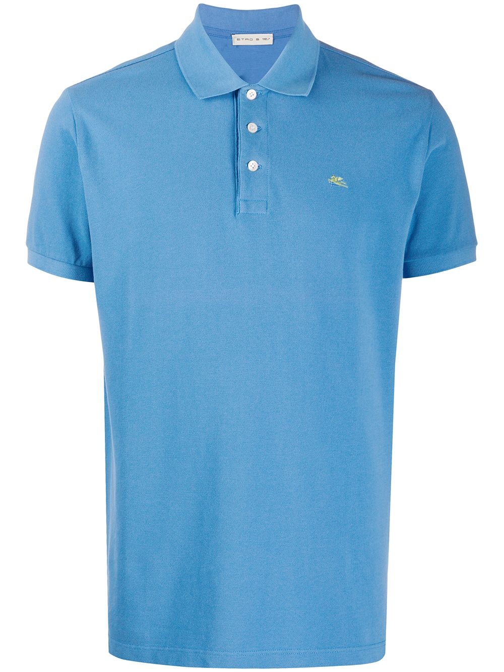 embroidered-logo polo shirt - 1